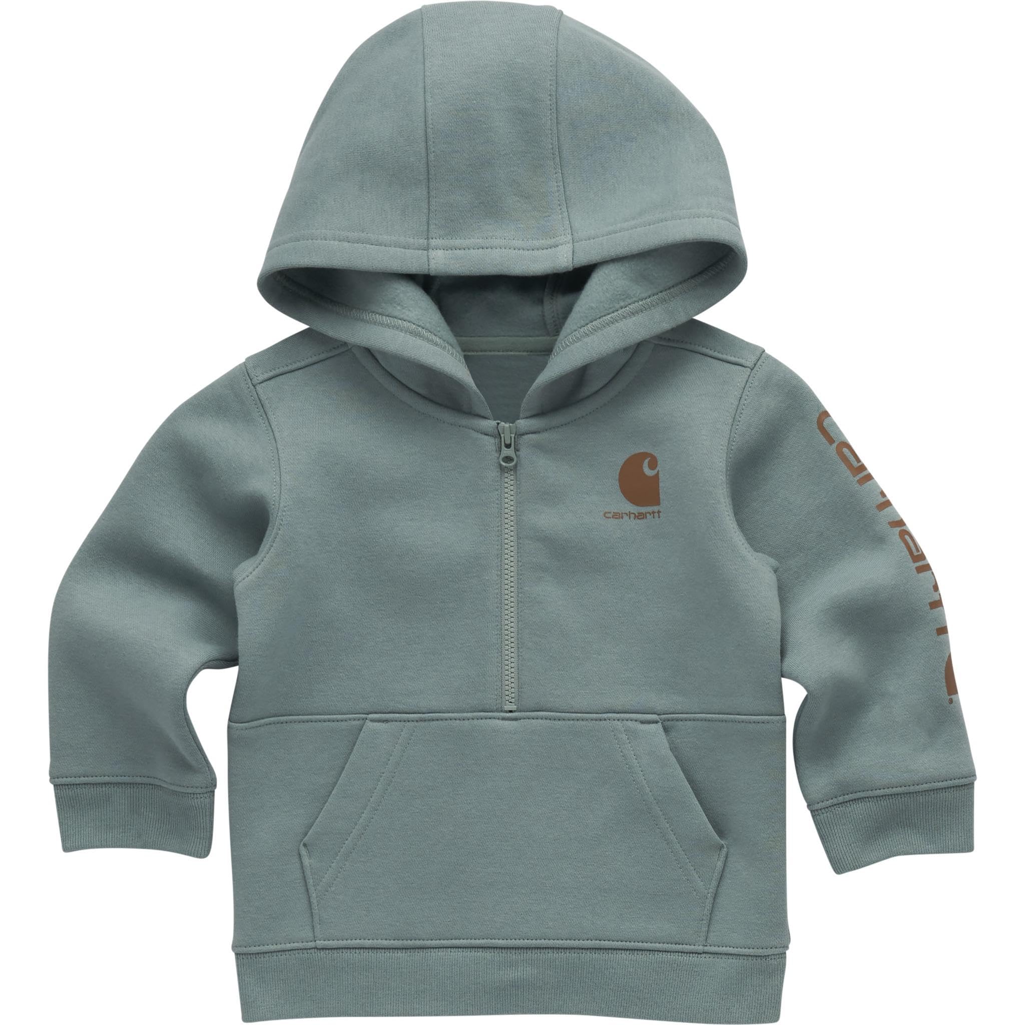 Carhartt Baby & Toddler Boys' Half-Zip Hooded Pullover Sweatshirt